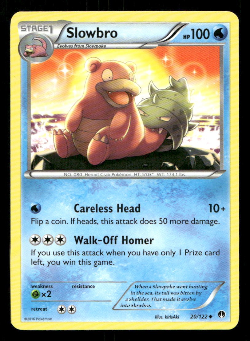 Slowbro 20/122 BREAKpoint LP Pokemon