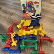VTG Discovery Toys Marbleworks Grand Prix Marble Run Set 383 W/Box READ
