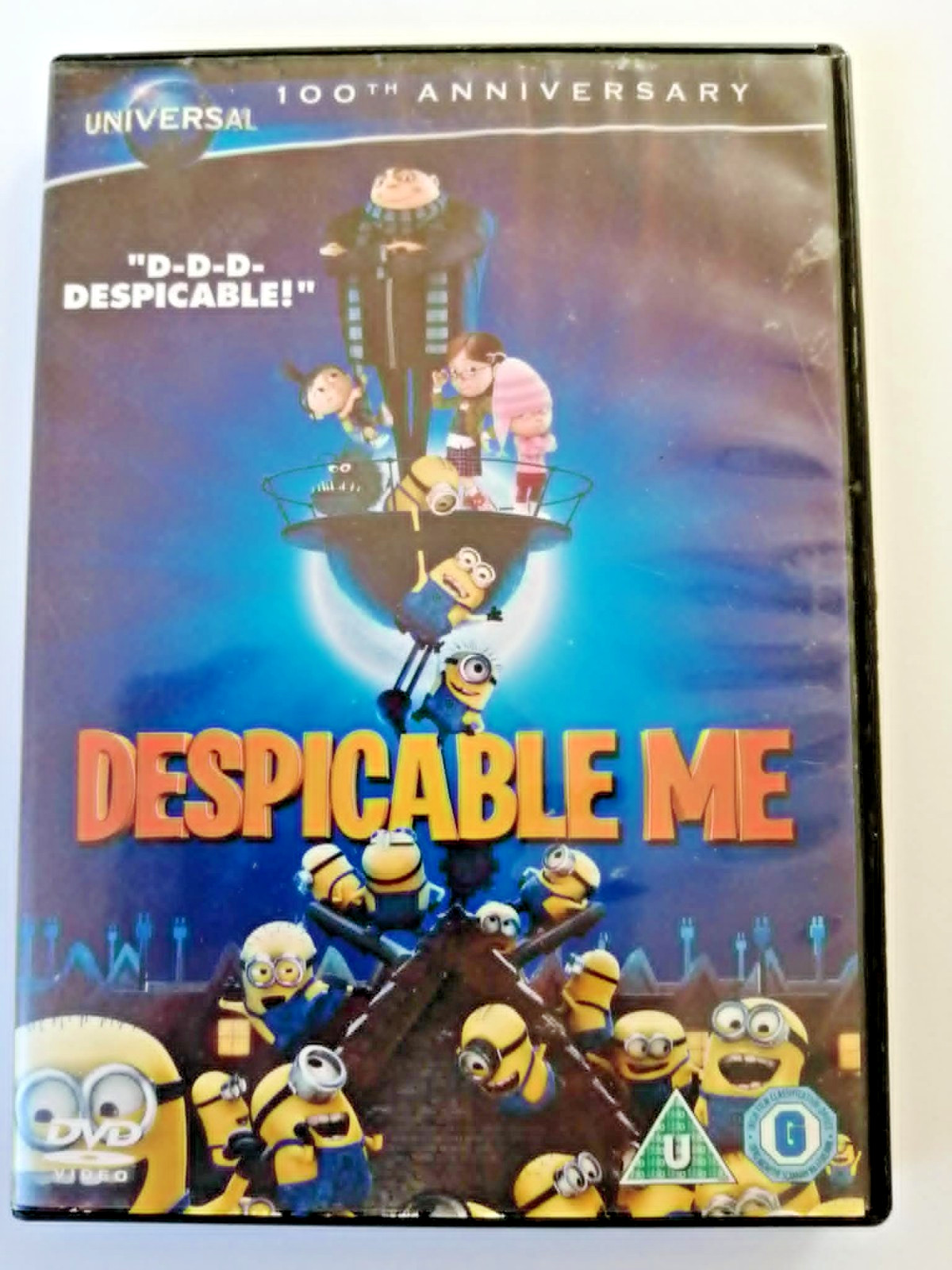 DVD Despicable Me. 100th Anniversary. Movie. Film. Minions. Gru. Steve Carrell