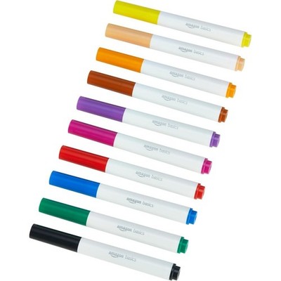 Colored Washable Markers for Coloring and Drawing, Broad Line, Multicolored,
