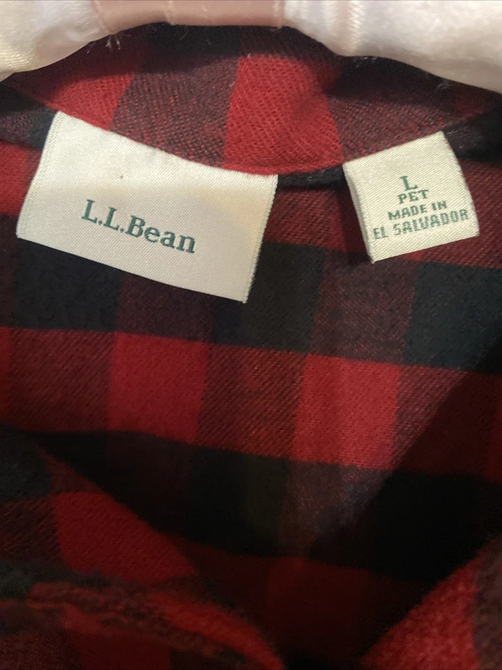 Pijama de franela LL Bean Buffalo Check grande pequeño Foto 3 de 4