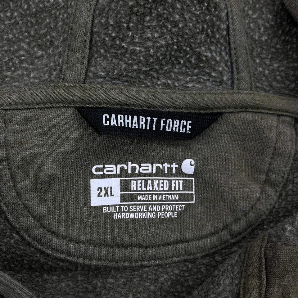 Sudadera con capucha Carhartt - 2XL mezcla de algodón verde Foto 3 de 4
