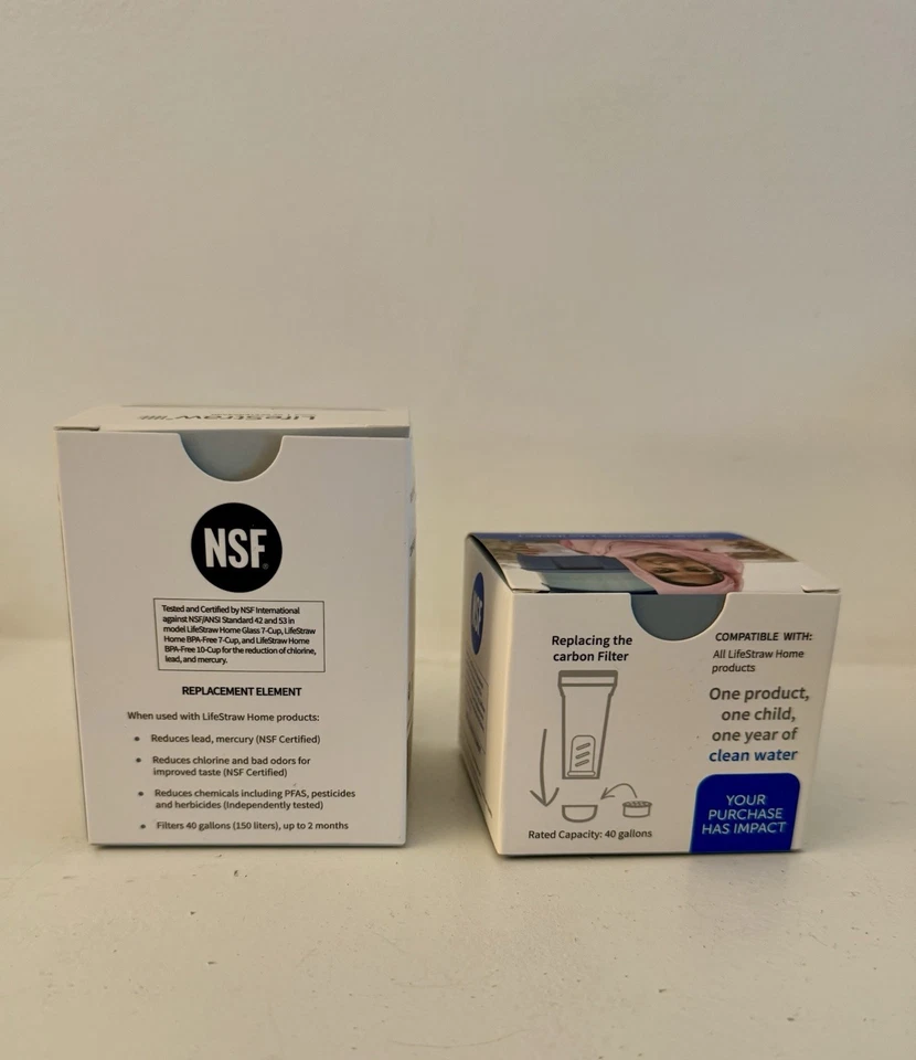 LifeStraw Home Replacement Filters Activated Carbon + Ion Exchange Filter 5 Pack - Image 2 of 2