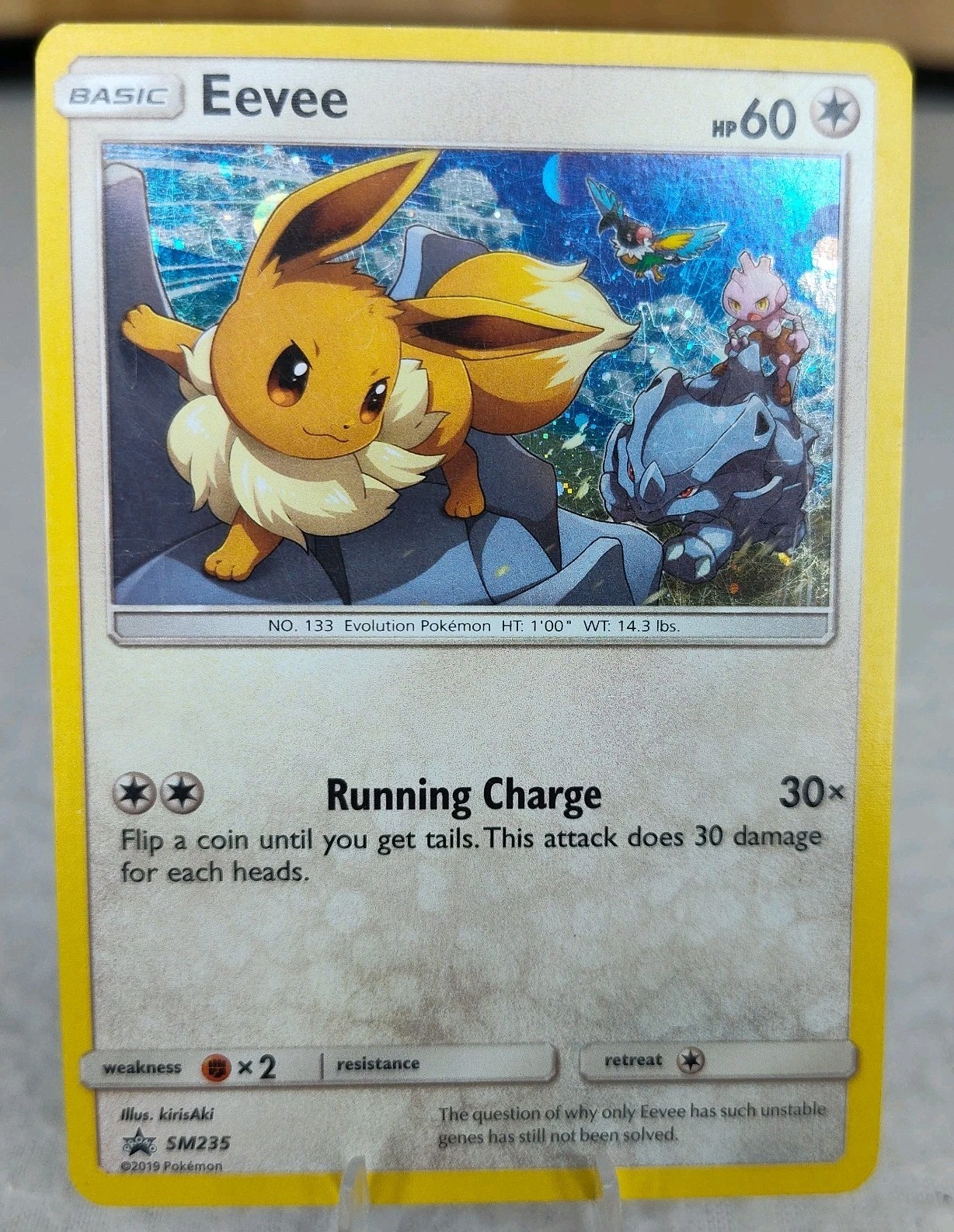 Pokémon TCG Eevee Sun & Moon Black Star Promo SM235 Holo 2019