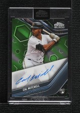 2023 Topps Chrome Black Green Refractor 14/99 Cal Mitchell #CBA-CMI Auto 0a6