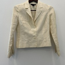 Vintage Willi Smith Jacket Blazer Womens 6 Linen Office Work Career
