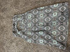 FOREVER 21 Multicolor Geometric Maxi Dress XL Sleeveless Strappy Back Keyhole
