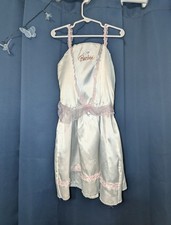 Girl's White Dress Up Barbie Costume, Size Small 4-6