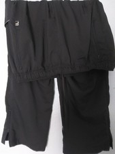 Vtg FILA Windbreaker Track Pants Men's XL Dark Gray Baggy 90s EXCELLENT C