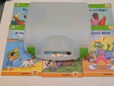 6 Books Plus Carry Case Leap Frog Tag Phonics Long Vowels Interactive Readers