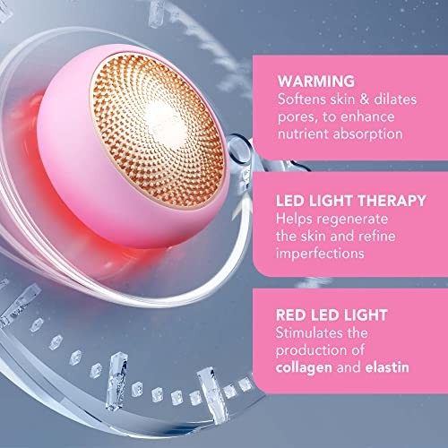 FOREO UFO FACE MASK TREATMENT LIGHT THERAPY FOR FACE - PEARL PINK