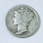 1937 S MERCURY DIME *90% SILVER, CIRCULATED US COIN #6561