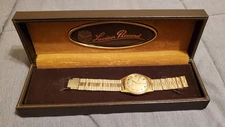 Lucien Piccard Seashark Swiss Automatique M Gold Watch NEVER REMOVED FROM BOX!