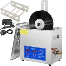 Ultrasonic Cleaner 6L Ultrasonic Vinyl Cleaner 7-12 Inch 8 Records Ultrasonic Vi
