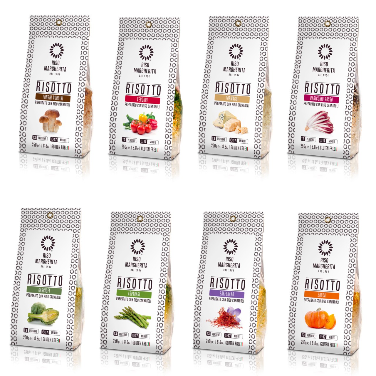 Risotto Gerichte 250g von Riso Margherita – 8 Sorten zur Wahl (27,20€ / 1kg)