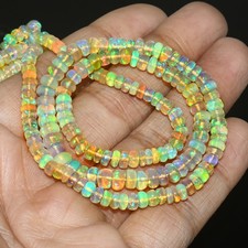 Special Sale Opal Beads Rainbow Opal Rondelle Opal beads Necklace For Gift A 748