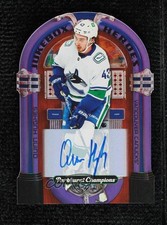 2022 Upper Deck Parkhurst Champions Juke Box Heroes 1/25 Quinn Hughes Auto 1rz7