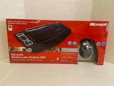 Microsoft Wireless Laser Desktop 5000 Comfort Curve Keyboard & HD Laser Mouse