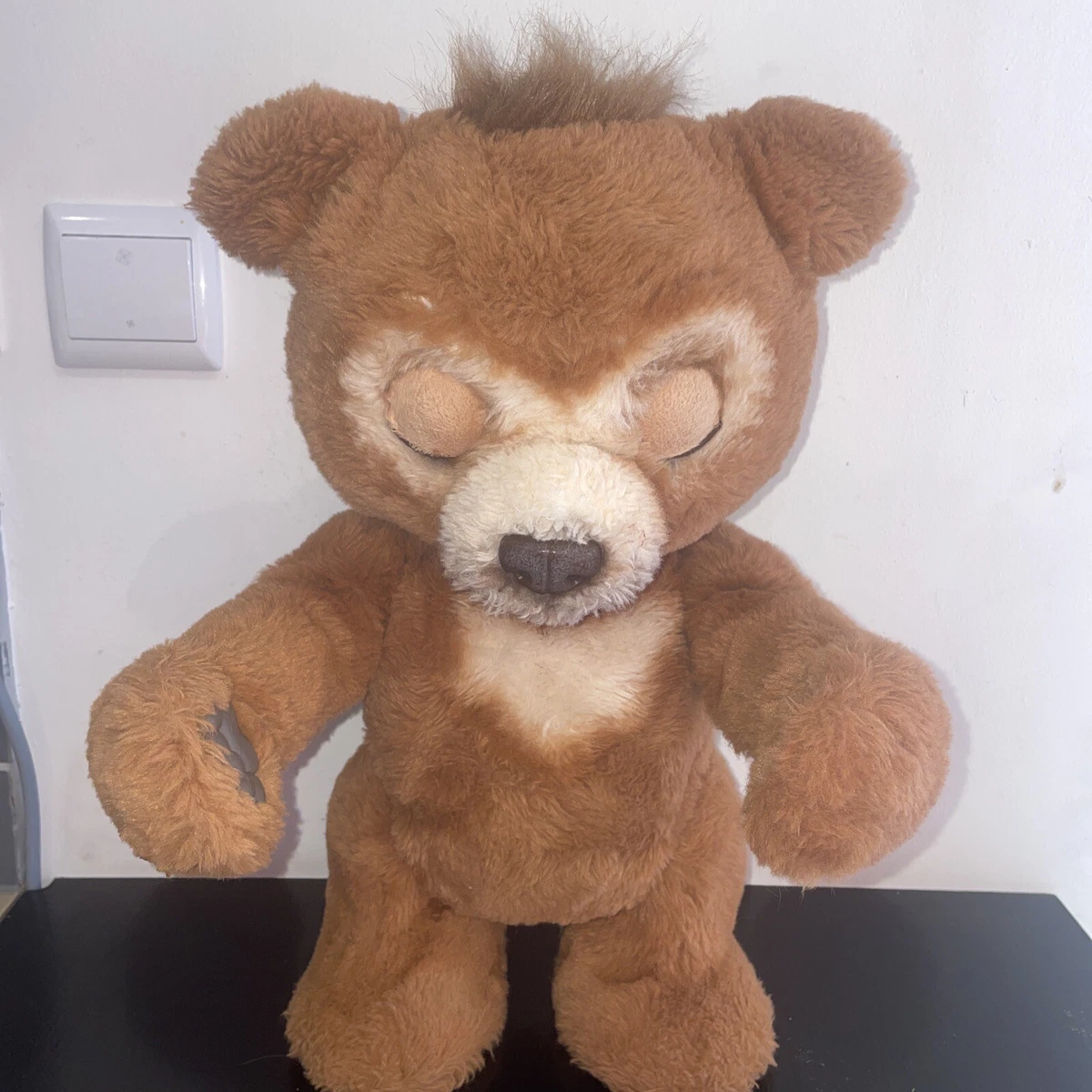 C / DOUDOU PELUCHE INTERACTIF FUR RÉAL TM OURS OURSON MARRON /  TESTÉ/FONCTIONNE