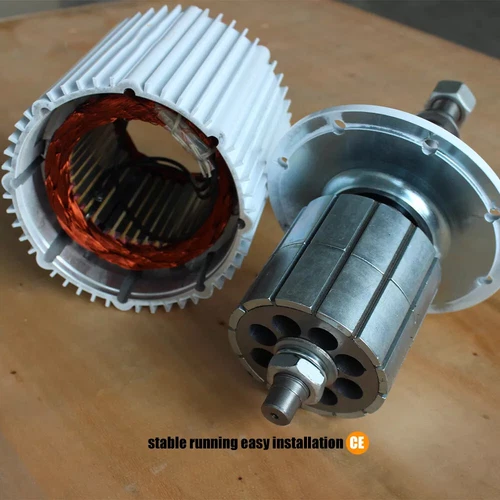 2000W 120V 220V Permanent Magnet Generator 3 Phase Synchronous Gearless Dynamo - Foto 15 di 26