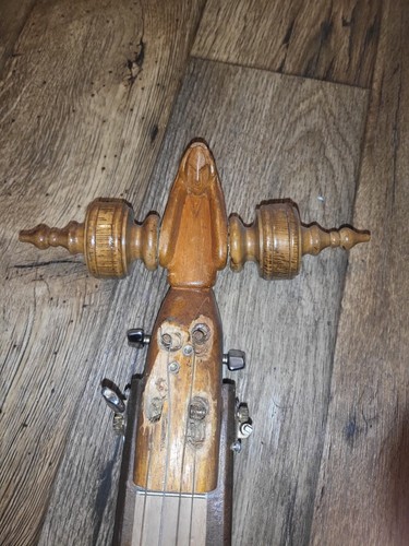 RAR Antik Volkskunst Banjo Instrument - Bild 9 von 12