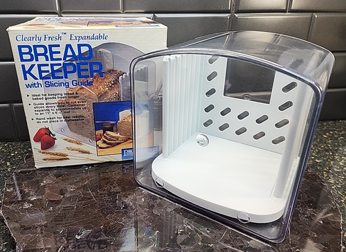 Bread Keeper With Slicing Guide Clearly Fresh Expandable GBK-9 Progressive 1996