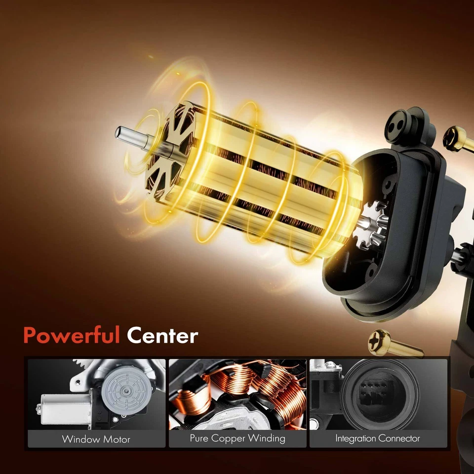 2 регулятора стеклоподъемника с двигателем для Toyota Prius Yaris Scion tC xD левая и правая - Изображение 4 из 4