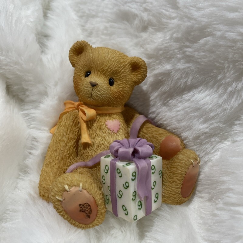 1998 Enesco Cherished Teddies Figurine "Being Nine Is Really Fine" 