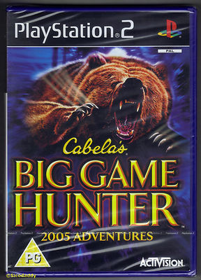 PS2 Cabela's Big Game Hunter 2005 Adventures, UK Pal, Neu & Sony Factory Sealed