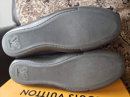 Louis Vuitton Trainers DAMIER Black Nylon & Calf Men Sneaker 10 UK/11 US $1,000 - Picture 18 of 22
