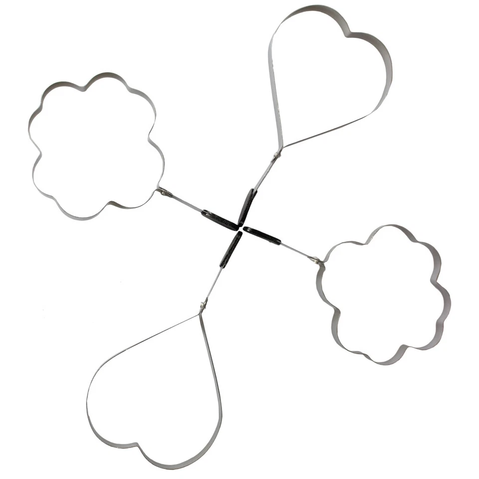 8x Omelettpfannenform, Herzen und Kleeblätter, für Spiegelei und Pancake - Bild 2 von 4