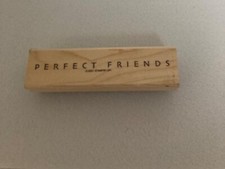 Rubber Stamp - Stampin' Up - PERFECT FREINDS- Large Size - Dated 2001