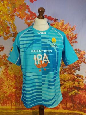 Worcester Warriors 2018 VX3 Greene King third blue Shirt. UK Herren Gr. Large