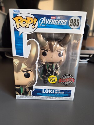 Funko Pop! Marvel Avengers Loki with Scepter Glows Special Edition #985