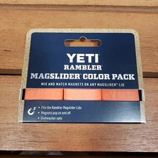 Yeti Rambler MagSlider Lids 3 Pack Coral Sold Out New Limited Edition