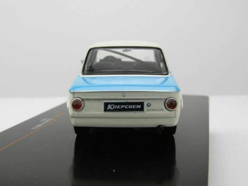 BMW KOEPCHEN 2002 TI 1974 BIANCO BLU IXO CLC369N METALLO TII DIE CAST 1/43 - Immagine 4 di 4