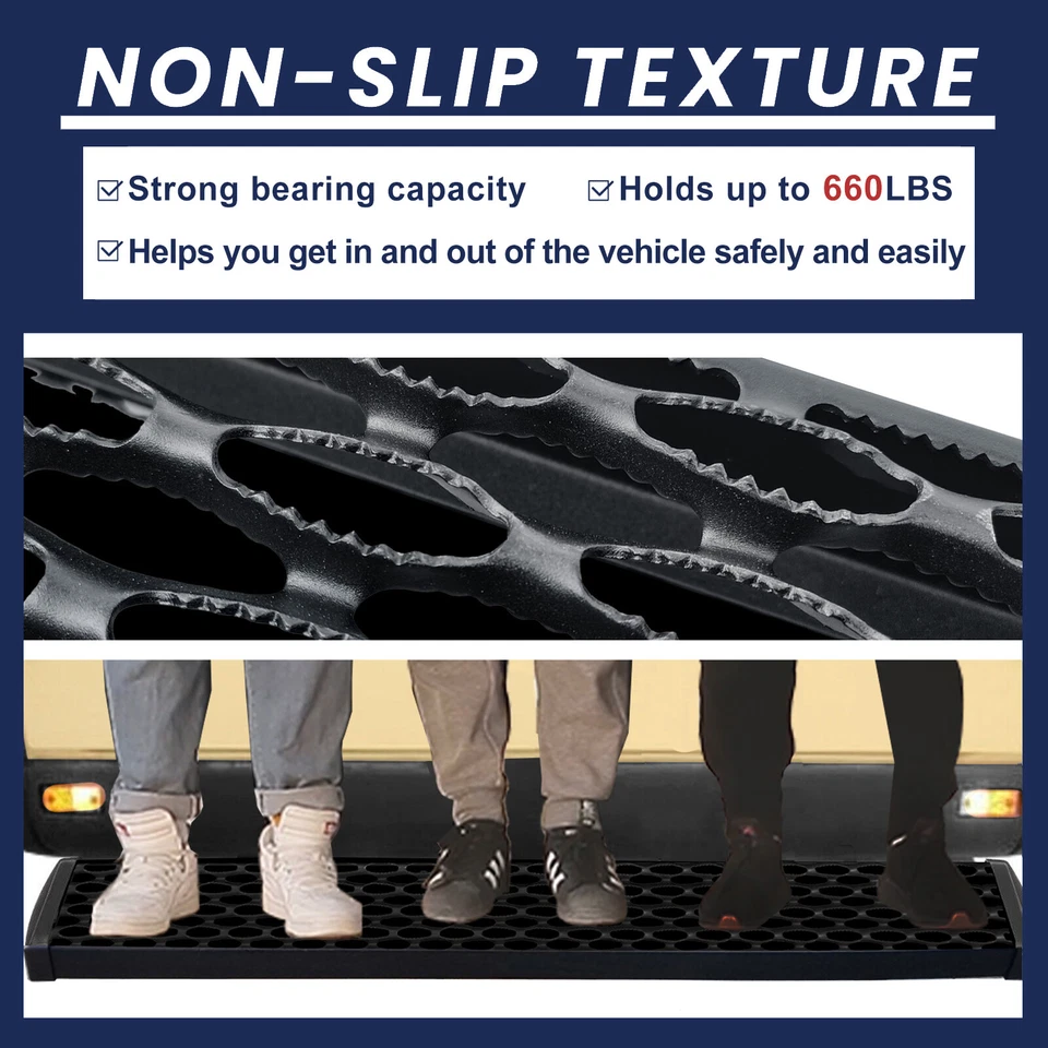 Para 14-24 Ram ProMaster Frod Transit Sprinter estribo trasero 7"x54 estribo lateral Foto 3 de 4