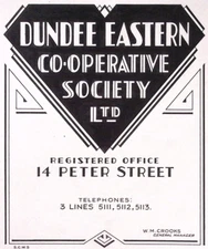 Dundee Easten Co-operative Society Ltd Peter Street Mock Up Advertising Art