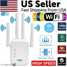  WiFi Range Extender Internet Booster Network Router Wireless Signal Repeater 