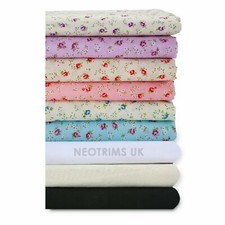 Floral Roses Print Woven Fabric,Rosebuds 100 Cotton VOILE Crafts Project