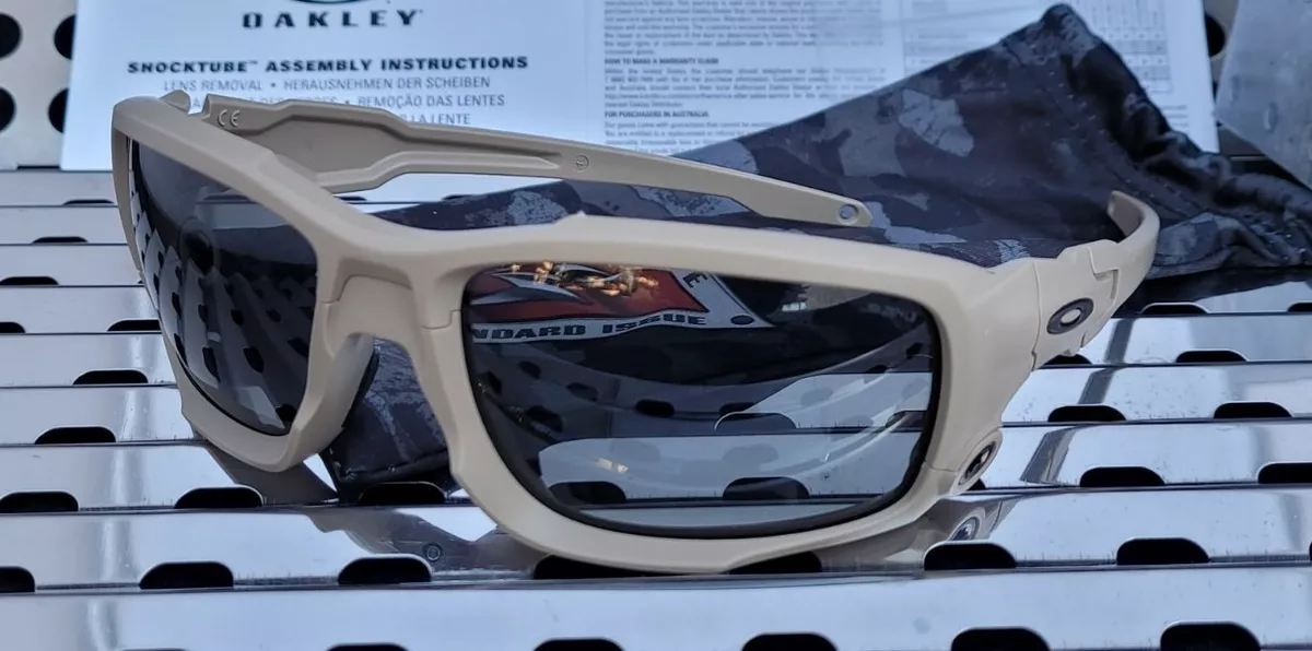 Kommuner Jeg klager konsol New Oakley SI BALLISTIC SHOCKTUBE Sunglasses Terrain Tan w/ Grey Z87+L3  Lenses 888392182890 | eBay