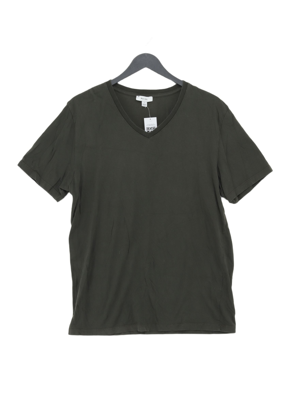 T shirt uomo Reiss L verde 100% altra basic