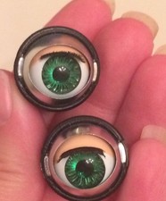 Doll Sleep Moving Eyes 17mm Green Vinyl Doll Eyes Replacement Repair Fix