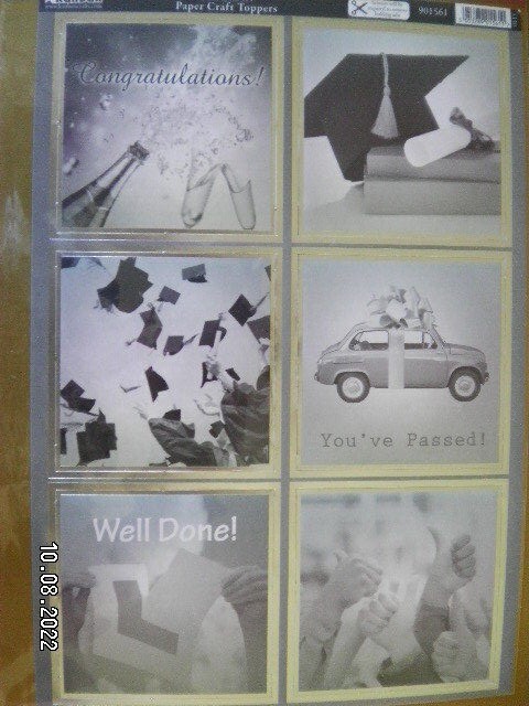 Beautiful Kanban Die Cut Toppers 'You Did It' (X5)