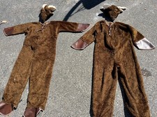Pair Of White Tail Deer Costumes Couple Hunting Reindeer Vintage Matching