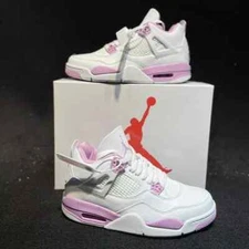 Jordan 4 Retro White Pink Oreo Women's All Size US 5.5-11 Free Duty Tax