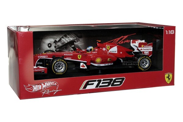 F1 2013 FERRARI F138 F. ALONSO FORMULA 1 1/18 W/ FIGURE #3