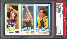 1980 Topps Basketball Jones Ford Hassett PSA 9