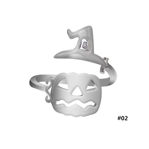 Fashion Halloween Adjustable Rings Metal Party Finger Ring Men Women Jewelry 1pc - Picture 15 of 17