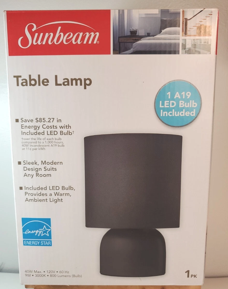 Sunbeam table lamp dollar tree outlet